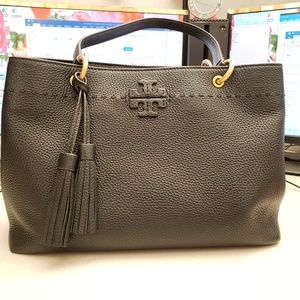 SOLD-Tory Burch McGraw Triple-Compartment Tote